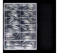 120/140 Pezzi Mandorle Chiodi Bara Suggerimenti Diamanti Forma Design Manicure Pressa Acrilica Su Unghie Per Unghie Arte Bara Punte
