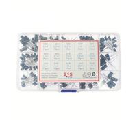 120/215pcs 15 types 1uF-470uF/0.1uF-330uF Electrolytic Capacitor Assorted Kit 16/25/50V Aluminum Electrolytic Capacitor Set CZAOINCU(215pcs 0.1uF-330uF)