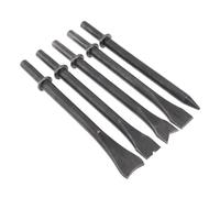 120-460mm Scalpello ad Aria Testa Dura 45# Acciaio Solido Pala ad Aria Testa Martello ad Impatto Pneumatico Punta Kit di Utensili Pneumatici for Taglio/Rimozione Ruggine Uso multiuso(4pcs 120mm Set)