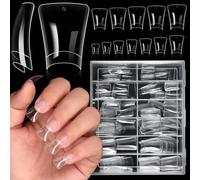 120/504pcs Breve Curvo Anatra Unghie Punte Unghie Finte Estensioni Manicur Arte Per Rapido E Facile Miglioramento Principiante Amichevole Nail