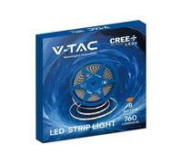 120 8W Led Strip Light With Cree Chip 3000K Ip20 24V 5Mm Double Pcb