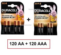 120 AA + 120 AAA Duracell Power Boost