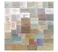 120 Adesivi Ispiratori per Diari e Scrapbooking - Energetici Positivi, Retrò, Con Scritte