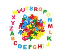 120 Adesivi Lettere in Gomma Espansa Multicolore, Autoadesivi, Sicuri e Morbidi per Bambini, Ideali per Didattica e Decorazioni, Set Completo da A a Z