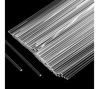 120 bastoncini piatti trasparenti per cupcake, 20 cm, diametro 2 mm, in acrilico trasparente, striscia rotonda per torte, fai da te, decorazioni per feste, forniture per cioccolato, matrimoni