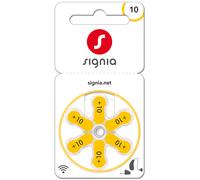 120 batterie per apparecchi acustici Siemens Signia 10 P10MF PR70 gialle...