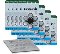 120 batterie per apparecchi acustici VARTA ecopack blu 675 (30 blister da...