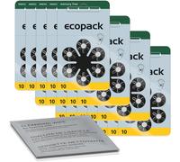 120 batterie per apparecchi acustici VARTA ecopack gialle 10 (20 blister da...