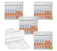 120 batterie per apparecchi acustici Varta Power One PR48 arancione 13 + scat...