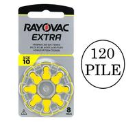 120 Batterie PILE RAYOVAC Extra 10 per Apparecchi Acustici Protesi Udito PR70