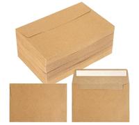 120 buste per lettere, formato C6, 120 g/m², 10,8 x 15,9 cm, senza finestra, marrone