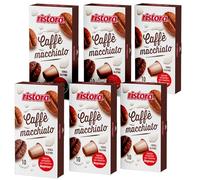 120 Capsule Ristora caffè macchiato Compatibili con le Macchine ad uso domestico Nespresso* - Bevande Solubili - 100% Made in Italy - Prodotto Originale