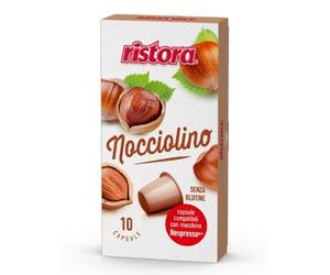 120 Capsule RISTORA Compatibili con Nespresso NOCCIOLINO solubile Compatibili con macchina caffè sistema Nespresso -
