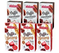 120 capsule Ristora compatibili Nespresso - MACCHIATO + GINSENG