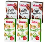 120 capsule Ristora compatibili Nespresso - PISTACCHINO + MACCHIATO