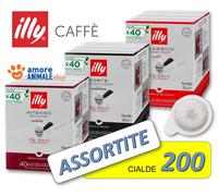 120 Cialde → ILLY Caffè Carta Filtro ESE - MIX al Gusto CLASSICO, INTENSO, FORTE