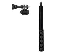 120 cm - Asta per selfie invisibile, supporto per selfie invisibile in alluminio, impugnatura rimovibile, selfie stick di estensione estensibile, compatibile con Insta-360 One R per esterni action cam