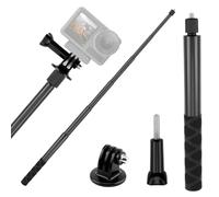 120 cm Asta Selfie invisibile per Insta X3 X4 X5 RS, in alluminio Selfie Stick Estensione estensibile per GoPro, DJI, Azione Camera, per Filmare Vlog o Video brevi durante i vostri viaggi