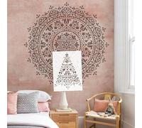 120 cm Mandala Enorme Stencil Fiore Gigante Per Pareti Modelli Sulla Pittura Della Parete Per Mobili Artigianato Modello Decorativo Per Soffitto Decorare S512