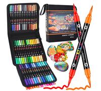 120 Colori 60 pezzi Pennarelli Acrilici per Dipingere Sassi Pennarelli Acrilici