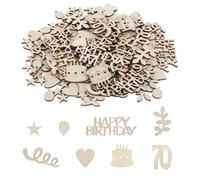 120 coriandoli 70. Happy Birthday, 70 decorazioni da tavolo per compleanno, 70 decorazioni per feste di compleanno, 70 decorazioni per torte (70)
