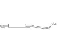 120 cv Silenziatore centrale per Opel Astra H SW A04 1.9 CDTi 16V 1910 cc 88 KW