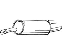 120 CV SILENZIATORE POSTERIORE PER OPEL Omega B Station Wagon V94 2.2 DTi 16V KW