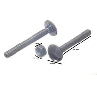120 Da Coach Carriage Bolt M10 Da 200MM BZP Con Dado