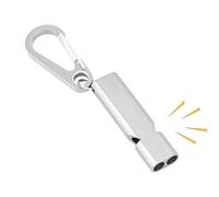 120 DB High Decibel Whistle - Segnale di sicurezza Esterno, Strumento di Campeggio a Doppio Tubo | Il Dispositivo di allarme Rumoroso leggero migliora la sicurezza di emergenza, Un suono con Un t