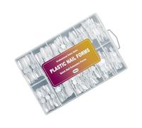 120 divisioni riciclabili Unguis Designs con piano curvilineo Trasferimenti ABS professionali per consigli di ricerca naturale permanente Unguis Art Extension Set di piatti