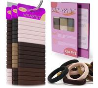 120 elastici per capelli, elastici per capelli spessi, ricci e fini, morbidi e durevoli, non tirano, perfetti per l'uso quotidiano e regalo, ideali per donne e ragazze (5 colori classici)