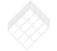 120 etichette adesive di carta a forma di fantasia, note regalo per barattoli di oli essenziali e articoli fatti in casa etichette artigianali