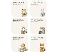 120 etichette adesive per targhette "This Book Belongs to Book", 5,1 x 5,1 cm