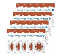 120 EverActive Ultraschallbatterien Misura 312 Mf Pr41 Acustici 1,45V Z