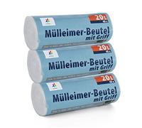 120 Fodere per bidoni Premiumline: 20 litri, confezione da 3, dimensioni: 50 x 51 cm - Particolarmente resistenti allo strappo e all'acqua - Con maniglia/maniglia per il trasporto
