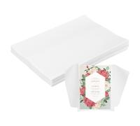120 Fogli Carta Pergamena, 5x7 Pollici Bustine Pre-Piegate per Vellum