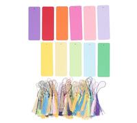 120 Fogli di Cartoncino, Cartoncino Colorato Vuoto 5,5 X 2 Pollici con Nappe Colorate, Cartoncino di Carta Spessa per Artigianato Fai-da-te, Creazione di Biglietti, Inviti