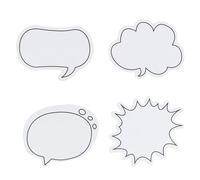 120 fogli di foglietti adesivi in 4 forme di dialogo, autoadesivi con simpatici animali, per scuola, ufficio e uso multiuso