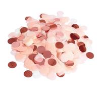 120 g di coriandoli con paillettes oro rosa, coriandoli rotondi colorati, decorazione per feste, palloncini adatti per matrimoni, compleanni, battesimi, San Valentino (2,5 cm)