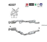 120 KW 163 CV CATALIZZATORE PER Audi A4 Cabriolet 8H7 2.4