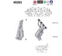 120 KW 163 CV CATALIZZATORE PER BMW 1 E81 120i