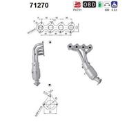 120 KW 163 CV CATALIZZATORE PER Mercedes SLK R171 200 Kompressor