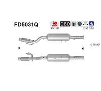 AS Filtro antiparticolato (FAP) Fiat Scudo 270/272 2.0 D Multijet 120 kW 163 CV