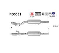 AS Filtro antiparticolato (FAP) FD5031 – 94 kW 128 CV per Fiat Scudo Autobus 270/272 2.0 D Multijet