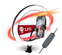 120 LED XL Luce ad Anello per Treppiede Con Cellulare Smartphone IPHONE