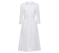 120% Lino - Abito Camicia in Lino - - Dresses - Donna - Bianco - M