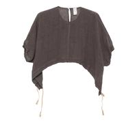 120% Lino - Camicetta in lino a maniche corte - - Blouses & Shirts - Donna - Marrone - M