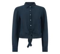 120% Lino - Camicia Corta in Lino - - Blouses & Shirts - Donna - Blu - L