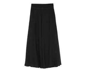 120% Lino - Long Linen Skirt - - Skirts - Donna - Nero - M