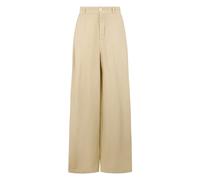 120% Lino - Pantaloni larghi in lino - - Trousers - Donna - Beige - S
